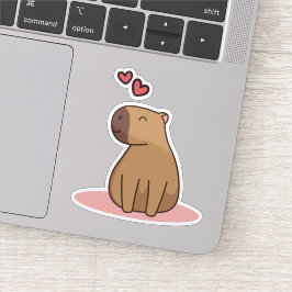 Cartoon capibara-sticker sticker