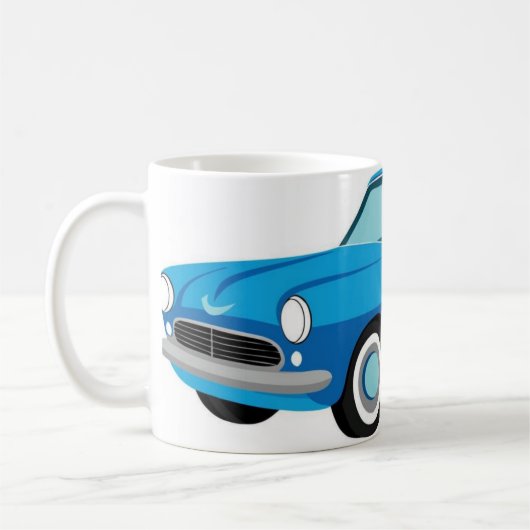 Cartoon Car Designed Mug (Gauche)