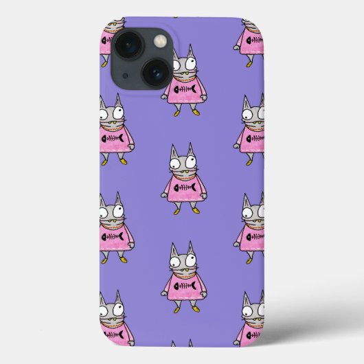 Cartoon Cat Case-Mate iPhone Case (Achterkant)