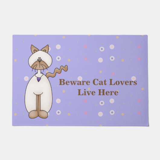 Cartoon Cat Kat Deurmat (Voorkant)