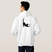CARTOON CAT MEN'S AND WOMEN'S HOODIE (Achterkant volledig)