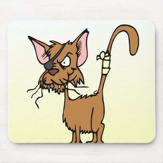 Cartoon Cat Muismat (Voorkant)