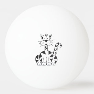 Cartoon Cat Ping Pong Ball