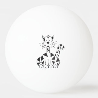 Cartoon Cat Ping Pong Ball