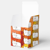 Cartoon Cats Doodle Line Drawing Favor Boxes Bedankdoosjes (Geopend)