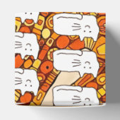 Cartoon Cats Doodle Line Drawing Favor Boxes Bedankdoosjes (Bovenkant)