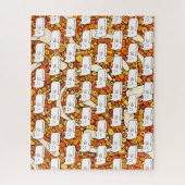 Cartoon Cats Doodle Line Drawing Legpuzzel (Verticaal)