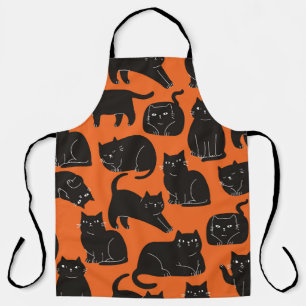Cartoon Cats Hand getrokken patroon Schort