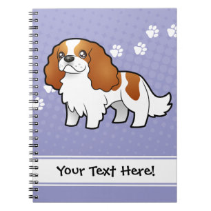 Cartoon Cavalier King Charles Spaniel Notitieboek