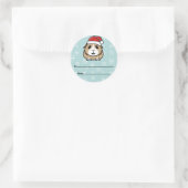 Cartoon cavia kerstcadeau labels (Tas)