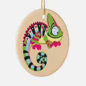 cartoon chameleon keramisch ornament (Rechts)