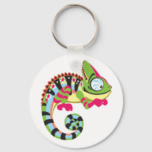 cartoon chameleon sleutelhanger