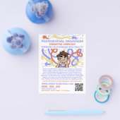 Cartoon Chaos Design, Professional Organizer Flyer (Enkel)