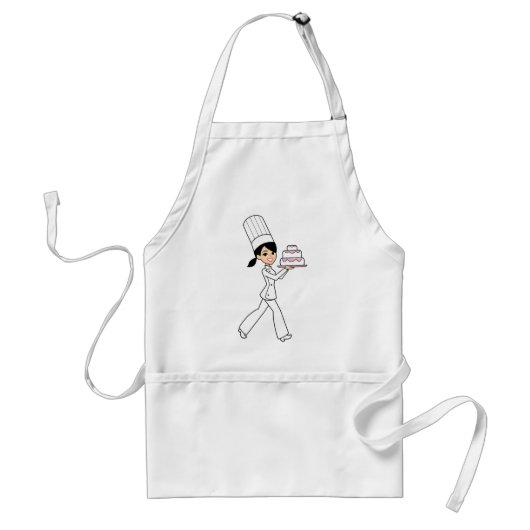 Cartoon Chef Apron Standaard Schort (Voorkant)