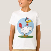 Cartoon Chicken T-shirt (Voorkant)