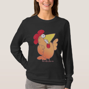 Cartoon Chicken T Shirt Funny LOL Chicken Shirt