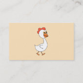 Cartoon Chicken. Visitekaartje (Achterkant)