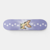 Cartoon Chihuahua (gladde jas) Skateboard (Horizontaal)