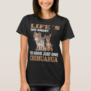 Cartoon Chihuahua minnaar Cute chiwawa kleine hond T-shirt