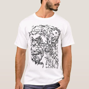 Cartoon chimpansee t-shirt
