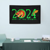 Cartoon Chinees Jaar van de Draak Spandoek (Beurs)