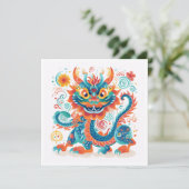 Cartoon Chinese Draak (Staand voorkant)