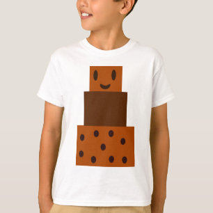 Cartoon Chocolade Cake T-shirt