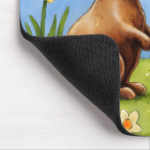 Cartoon Chocolade Paashaas Muismat (Hoek)