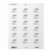 Cartoon Choir of Angels Return Address Labels (Full Sheet)