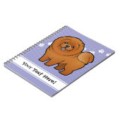 Cartoon Chow Chow Notitieboek (Linkerzijde)