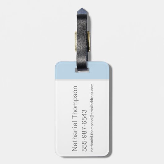 Cartoon Chupacabra & Ouder Wand Bagagelabel (Achterkant verticaal)