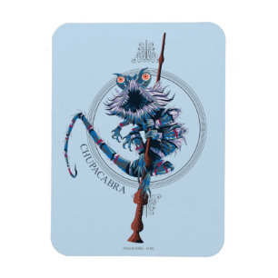 Cartoon Chupacabra & Ouder Wand Magneet