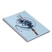 Cartoon Chupacabra & Ouder Wand Notitieboek (Rechterzijde)