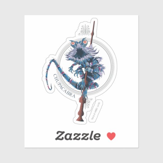 Cartoon Chupacabra & Ouder Wand Sticker (Vel)