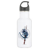 Cartoon Chupacabra & Ouder Wand Waterfles (Voorkant)