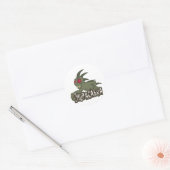 Cartoon Chupacabra Ronde Sticker (Envelop)