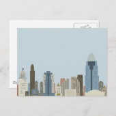 Cartoon Cincinnati Briefkaart (Voorkant / Achterkant)