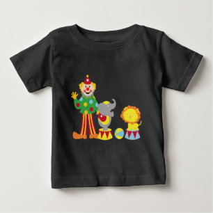 Cartoon Circus Clown en Dieren