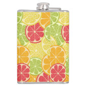Cartoon Citrus kolf Heupfles (Achterkant)
