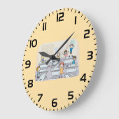 Cartoon Classroom Chaos With Wild Students Grote Klok (Hoek)