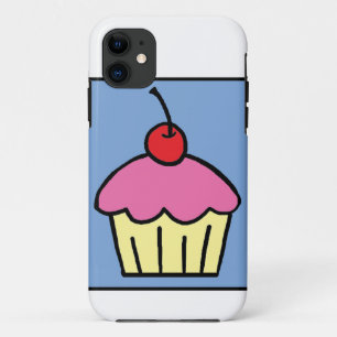Cartoon Clip Art Cupcake Frosting Kers Dessert iPhone 11 Hoesje