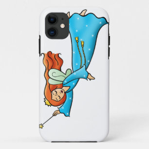 Cartoon Clip Art Flying Fairy Princess Magic Wand iPhone 11 Hoesje