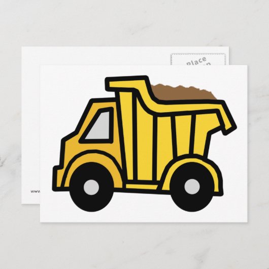 Cartoon Clip Art met constructiedronk Briefkaart (Voorkant / Achterkant)