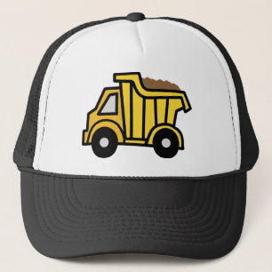 Cartoon Clip Art met constructiedronk Trucker Pet