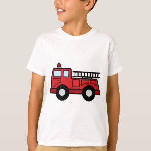 Cartoon Clip Art Vuurtruck Vrachtwagen noodvoertui T-shirt