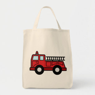 Cartoon Clip Art Vuurtruck Vrachtwagen noodvoertui Tote Bag