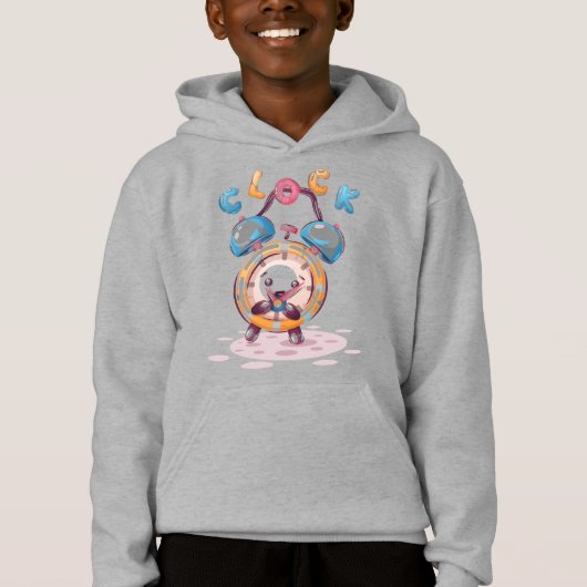 Cartoon Clock | Kinder Hoodie (Voorkant)