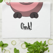 Cartoon Cochon américain MoJo Serviettes de cuisin (Plié)