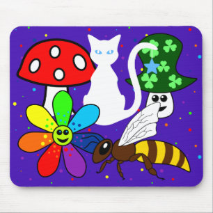 Cartoon Collage Mousepad Muismat