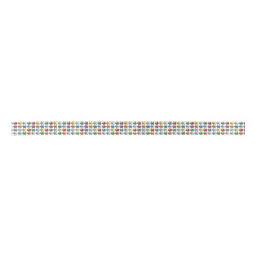 Cartoon Colorful Sheep Pattern Lint (Voorkant)
